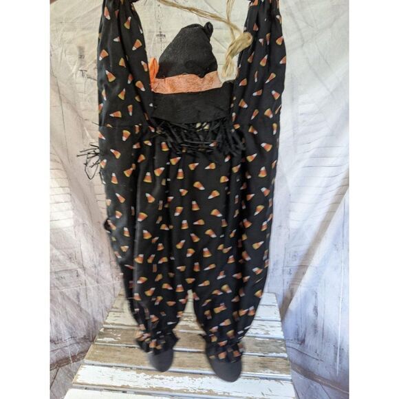 Large folk art country hanging witch Halloween hom - Picture 3 of 6